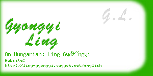 gyongyi ling business card